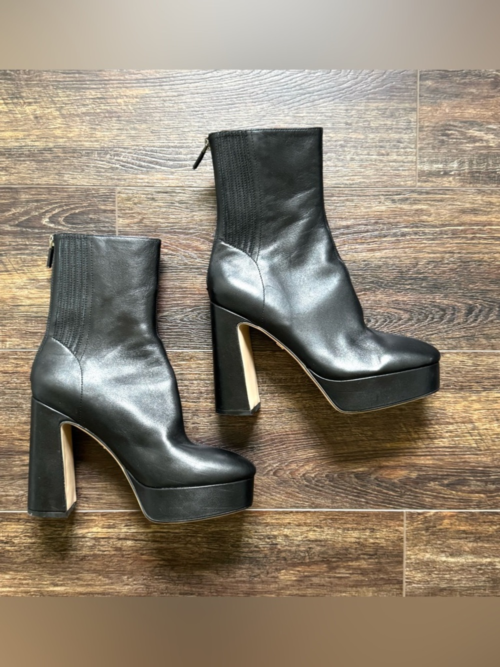Lola Cruz Leste booties Size 39 Black platform - Picture 14 of 15